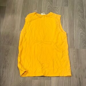 Bottlecapps Boys Yellow Tank Top Size: XL